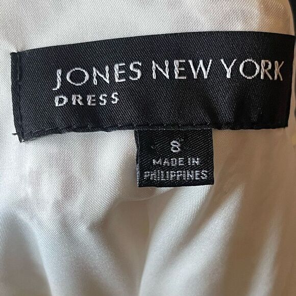 JONES OF NEW YORK white, knee length, lace dress - Picture 3 of 10